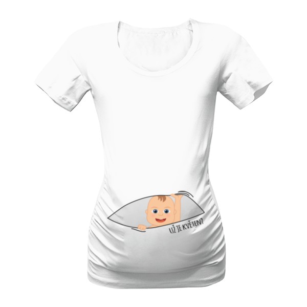 Tričko s potiskem Už je květen?